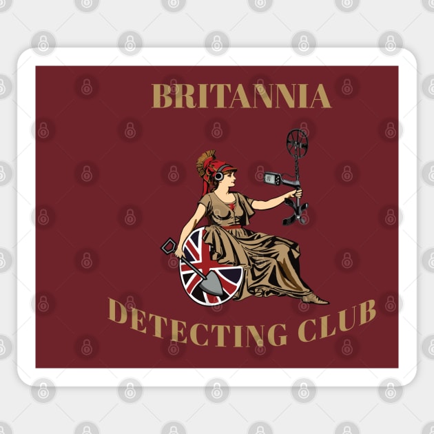 Britannia metal detecting club Sticker by BishBashBosh